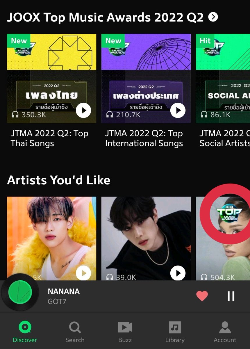 TeamG7Peru's tweet photo. #TEAMG7PERU🇵🇪 VOTACIÓN JOOX

La canción #NANANA de @GOT7 está nominada en la categoría de música internacional de los JOOX TOP MUSIC AWARDS 2022.

🚫Cierra el 25 de julio
📎Tutorial https://t.co/VlycM3ACja

- 100 votos/día
- Cuenta VIP puede votar 150/día

#GOT7 #IGOT7 https://t.co/KcwANcnwUv