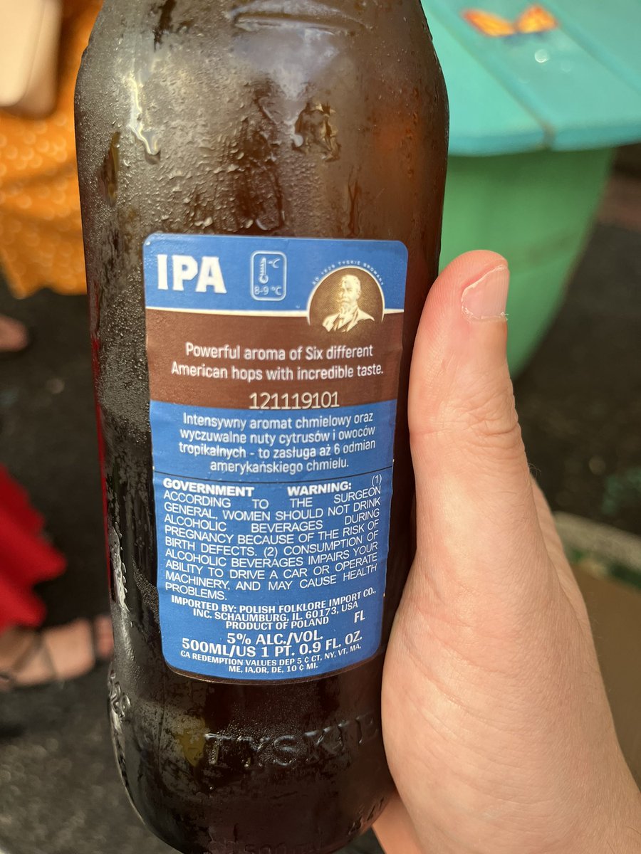 not a shitty beer, but it’s interesting that a polish beer is made with american hops. this beer has travelled more than me