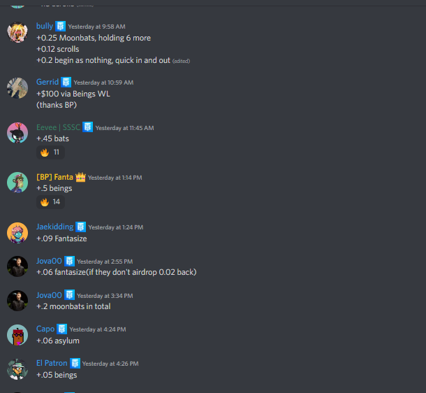 TheBlueprintNft's tweet photo. Last 72 hrs in blueprint

Mirakai Scrolls: .055➡️.3
Factura: .15➡️1.87
Ninas: .5➡️.7
Beings (50x WL): 0➡️.12
DogeDoge:0➡️.04

There is one big project blueprint is very bullish on, gotta buy a pass to find out!👀
rt for a chance at a free week in blueprint
https://t.co/6zrRO7N5Hv https://t.co/zeJswnkANJ