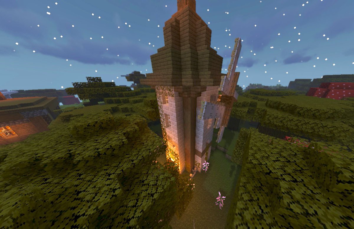 FelthornSMP's tweet photo. A windmill? What could be happening here? 

#Minecraft #MinecraftServer #minecraftsmp #dungeonsanddragons #smpapplication https://t.co/Hn2EA4fwX7