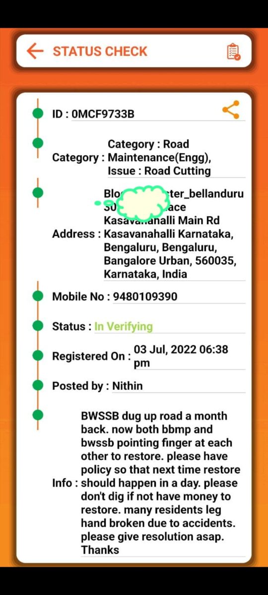 Nitz_007's tweet photo. @MTF_Mobility @KiranVeigas @ArvindLBJP @manoharGABJP @JCREDDYPK @Clementcjayakum @Clementcjayakum @MTF_Mobility @kdevforum no
 improvements whatsoever 😞
please don't give water or any utilities if u have no money restore/backfill the dug up road. Even MLA office not helping. @ArvindLBJP https://t.co/FRrG3CnHeE