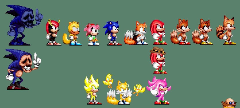 Kaua16 على X: EYX + CYN are here what do you think? #sonic #tails  #pixelart #sonicexe  / X