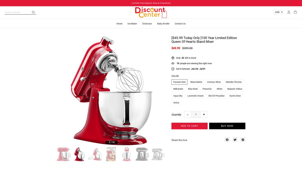 ScamiBot's tweet photo. #Trademark #infringement targeting the @KitchenAidUSA brand.

⏰ Confirmed active: July 15, 2022
🌐 Hosted via: @cloudflare
💻 IP address: 199.33.127.21
👨‍💻 Domain name: sappointment(.)top

#scam #scamaware #scamalert #fraud #phishing https://t.co/SQ3BhSPFqL
