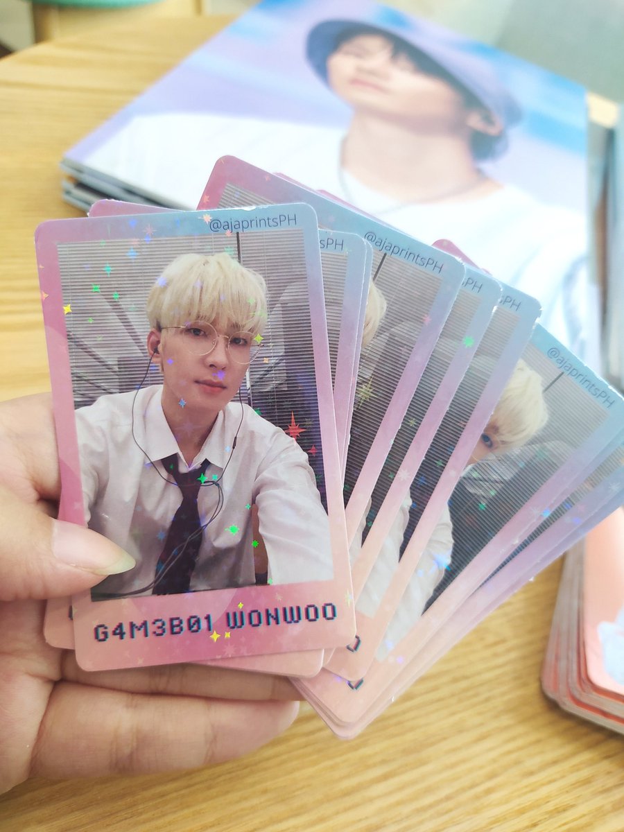 ajaprintsPH's tweet photo. holographic photocards for @17noonasph G4M3B01 WONWOO cansleeve event! ✨

follow us and get this freebie! 💜
#Happy_WONWOO_Day
#KeepSmilingWonwoo
#G4M3B01WONWOO https://t.co/ipu7PMUojj