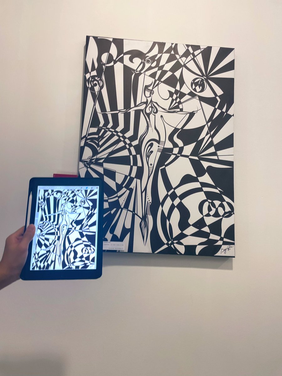 Back to twitter featuring my works at the exhibition! 🖤
