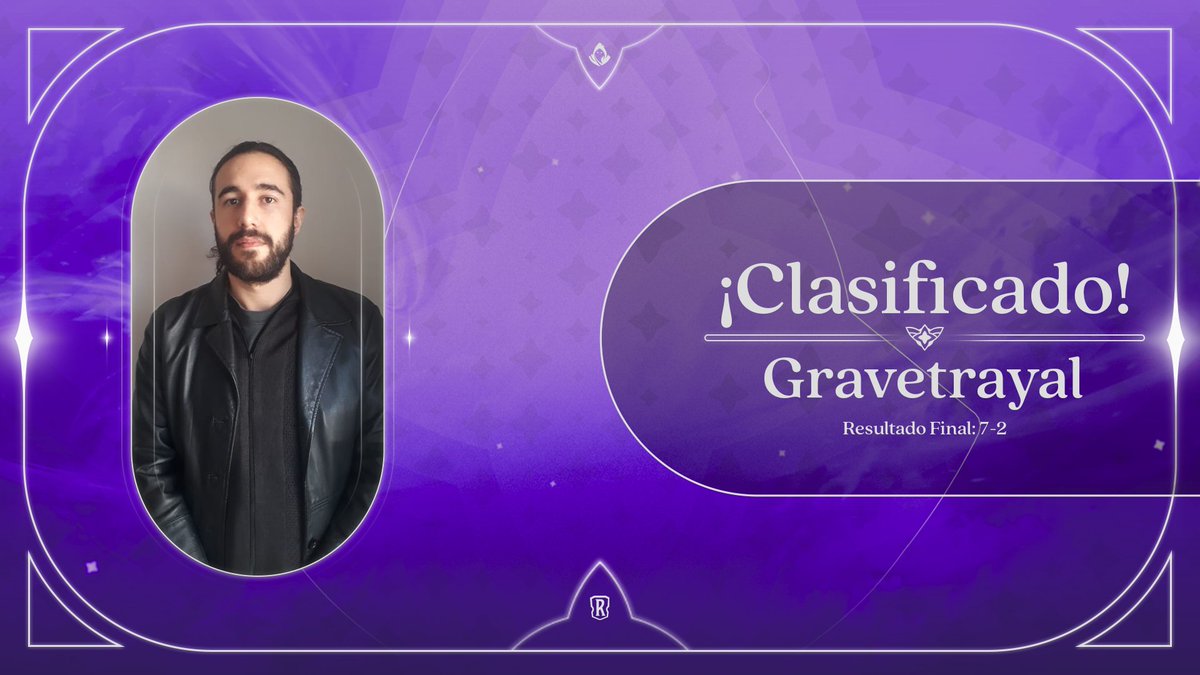 ¡CLASIFICADO!
<a href="/Gravetrayal/">Gravetrayal</a> termina las rondas abiertas 7-2 y eso le permite clasificar al top 32 del Seasonal!

Mañana nos va a estar representando a Latam para todo el continente 😎

#Heraldos | #OTKWIN | #TdTLatam | #SomosLatam
