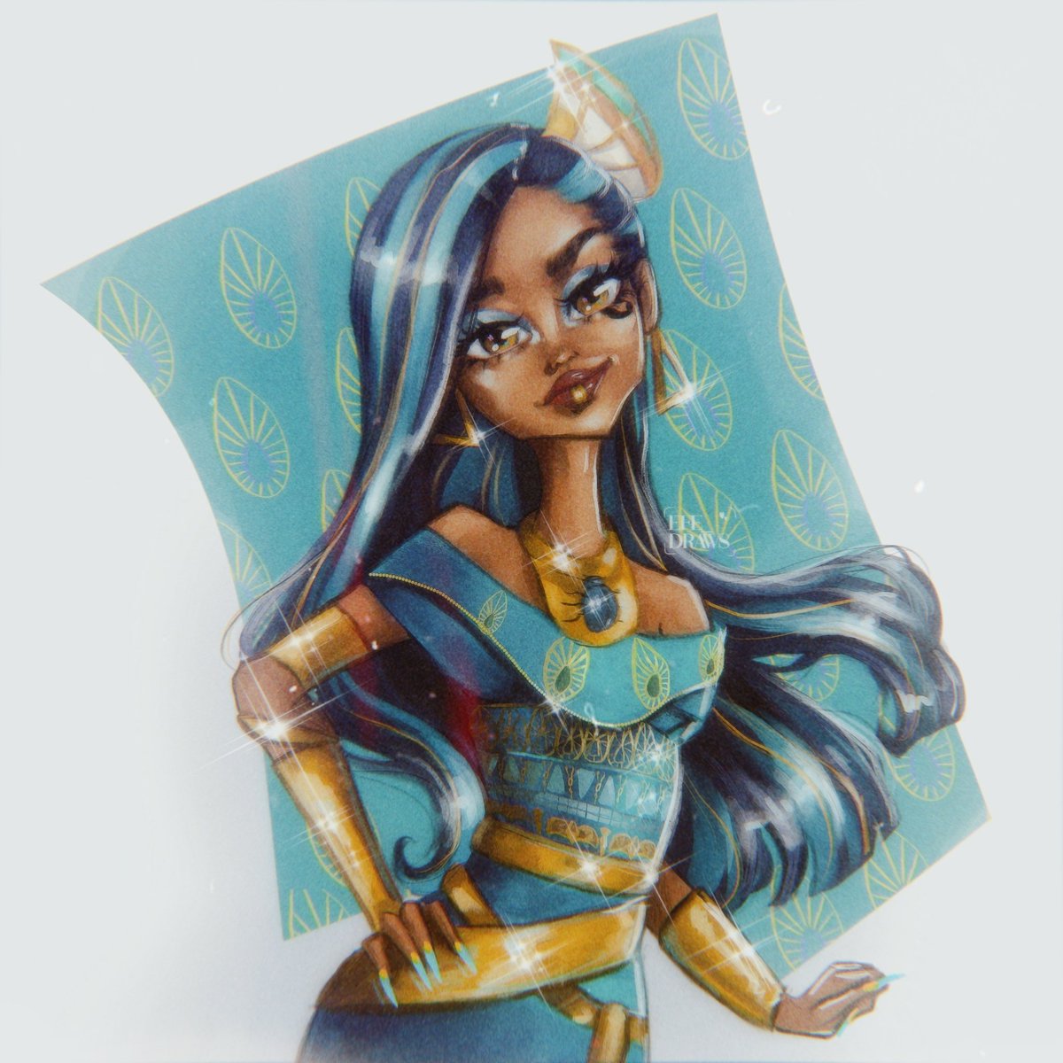nmixxkaetchbook's tweet photo. Cleo De Nile 💙 Hope you like it 🫶 #monsterhigh #monsterhigh2022 #monsterhigh2022dolls #monsterhighfan #monsterhighfanart #cleodenile #monsterhighcleodenile #monsterhighcleo #deuce #monsterhighdeuce #monsterhighreboot https://t.co/FezhoazwEV