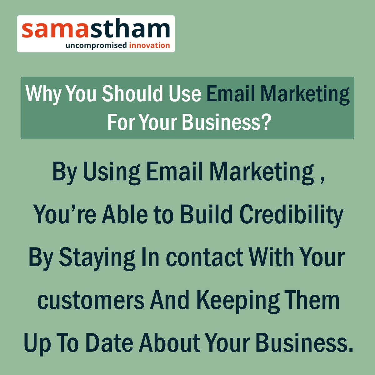SamasthamDotin's tweet photo. Your business needs an email marketing service since email is still the best way to reach customers. The email marketing experts at our company provide our clients with excellent services, and we would like to assist you with your email marketing needs.
#Samastham #Hyderabad https://t.co/RvxnIJfYnR