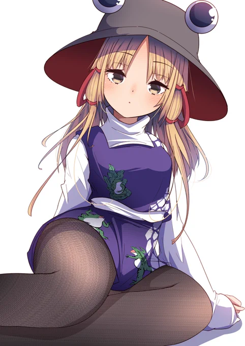 黒タイツ諏訪子ちゃん 