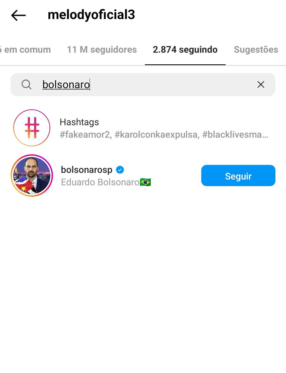 poptime's tweet photo. Após criticar Anitta, Melody começou a seguir Eduardo Bolsonaro, filho de Bolsonaro. https://t.co/p0njWCmcDh
