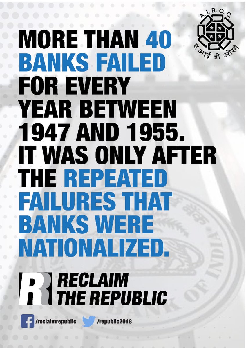 vvsaxena88's tweet photo. Privatisation will prove to be a disaster for Indian economy depriving poor from basic banking facilities and start of a elite class banking where the solemotto of corporate looters will beonly profit @DFS_India
@nsitharaman
@FinMinIndia
@PMOIndia
#PublicBanksNotForSale  @aiubof https://t.co/2TfnTj8SZK