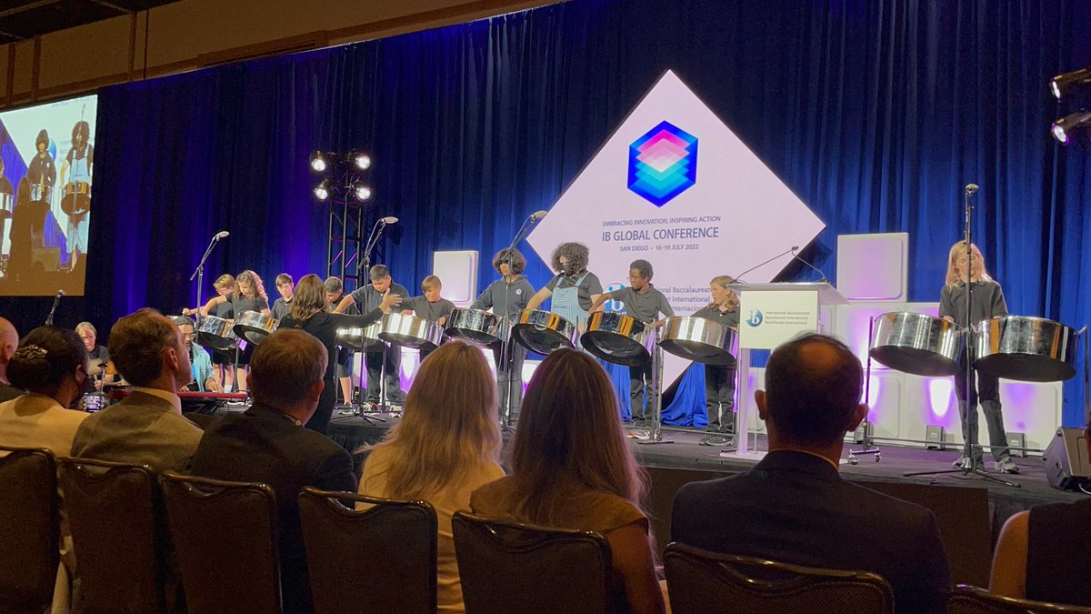 #IBGC2022 ⁦<a href="/CasitaMagnet/">Casita Center</a>⁩ 4th Grade IBPYP Casita Steel Drum performance kicks off the IB Global Conference