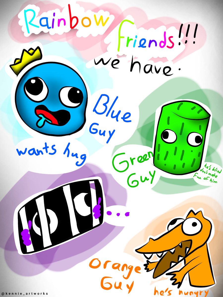 Rainbow Friends Roblox Fan art