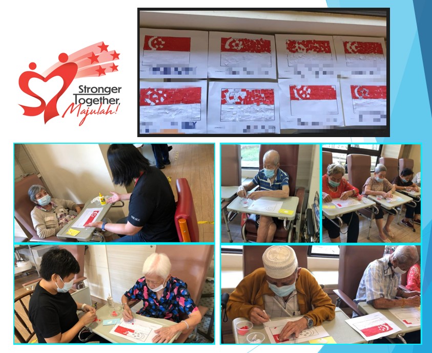 THKNH_LTD's tweet photo. We are all set, gearing up to celebrate Singapore’s 57th Birthday on 9 August 2022 with lots of different activities for the seniors in our Day Care Centre, from art &amp; craft to chit-chatting session.
#THKNH #THKSCC #NDP2022 #StrongerTogether #Majulah https://t.co/RCetCcRA0K