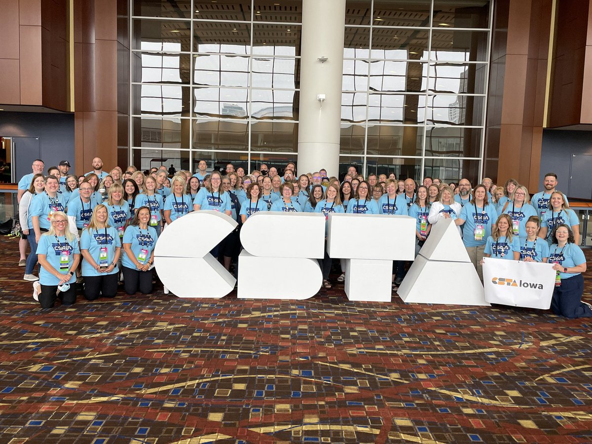 mohr_alison's tweet image. Proud to be part of this amazing group that is energized and ready to bring computer science back to Iowa students. Big thanks to  @IowaSTEM @IADeptofEd @iowa_aea @NewBoCo @csteachersorg for making this happen! #CSTA2022 #CSforIA #CS4IA
