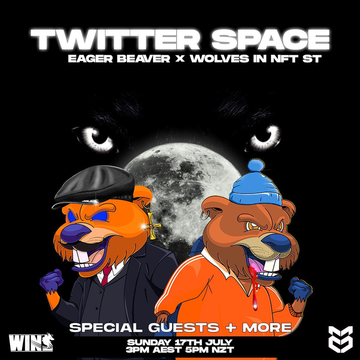 WINSNFTio's tweet photo. @EagerbeaverNFT X @WINSNFTio 
#NFTs #NFTCommunity #NFTGiveaway 
You won’t want to miss it “WWL &amp; WL up for grabs” tune in 🐺 https://t.co/sjI91enO99