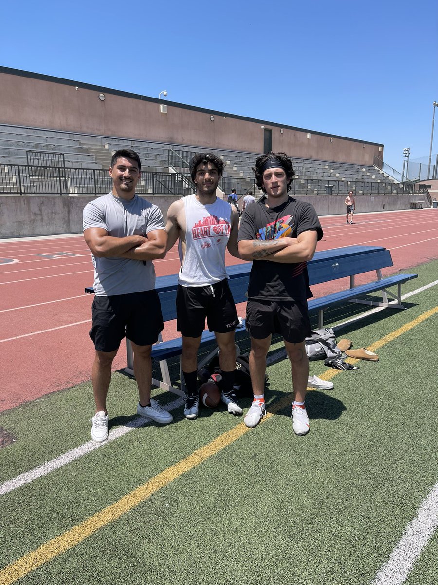 Great being on the field with my Burbank HS teammates Eric Harutunyan and <a href="/ben_burnham5/">Ben Burnham</a> working with coach <a href="/antonclarkson11/">Anton Clarkson</a>  <a href="/myBurbankSports/">myBurbank Sports</a>
