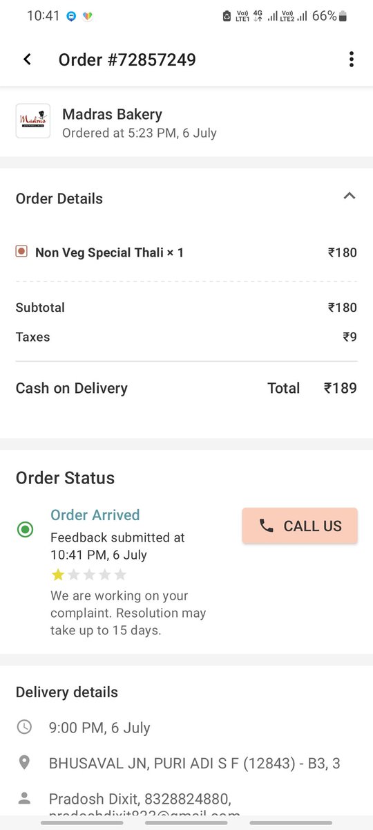 DixitPradosh's tweet photo. @BakeryMadras @RailMinIndia @IRCTCofficial @RailwaySeva 72857249 https://t.co/UhRgKUjeBf