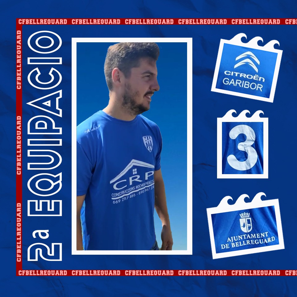 CFBellreguard's tweet photo. 👕 Nova segona equipació. 𝓔𝓵 𝓫𝓵𝓪𝓾 𝓭𝓮𝓵 𝓶𝓪𝓻 🌊⛱️⛵🐚🐟🦀 https://t.co/BVkieggC52