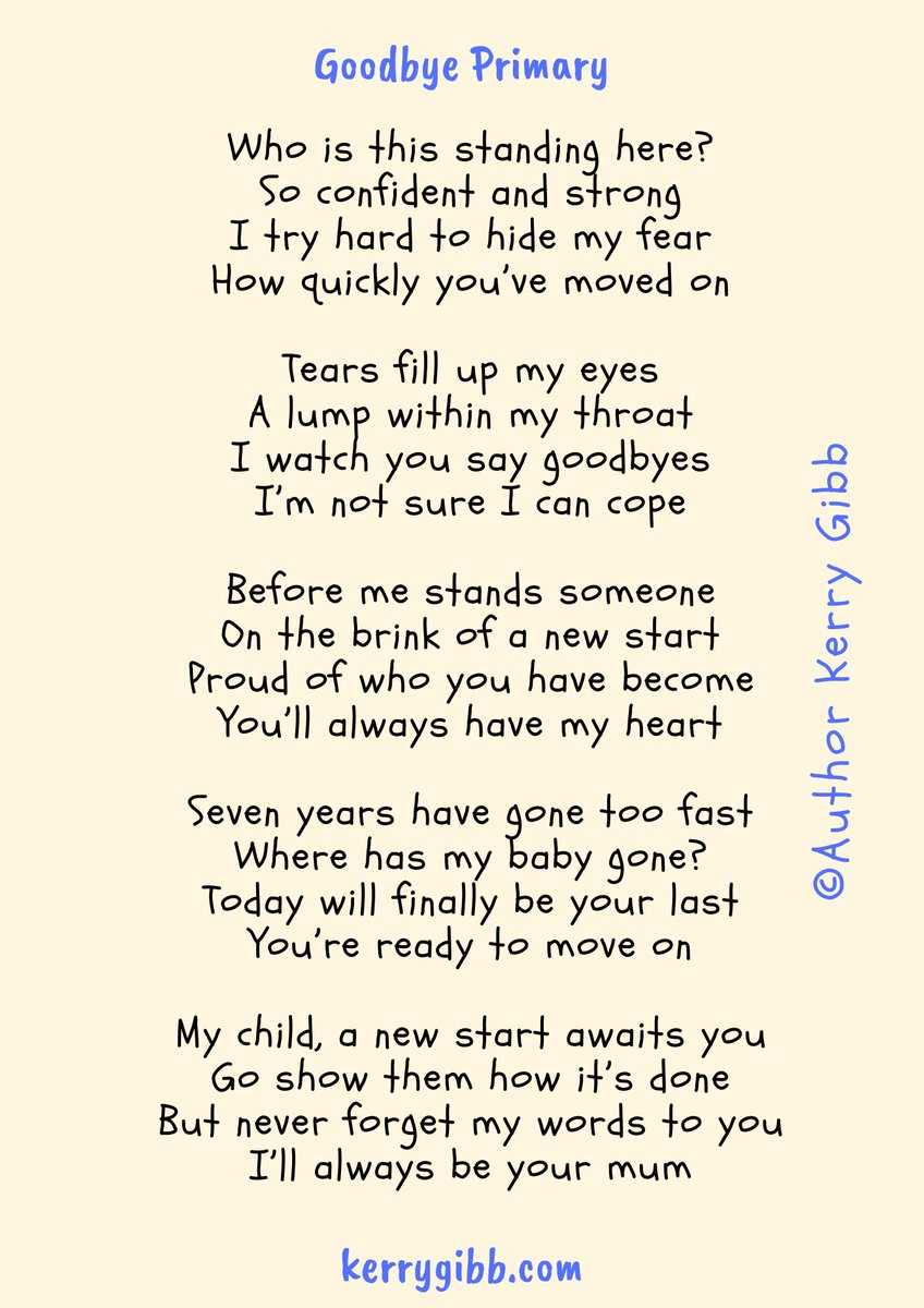 AuthorKerryGibb's tweet photo. One for Year 6 parents this week!
#endofprimary #year6leavers https://t.co/BGI5Zl9EaV