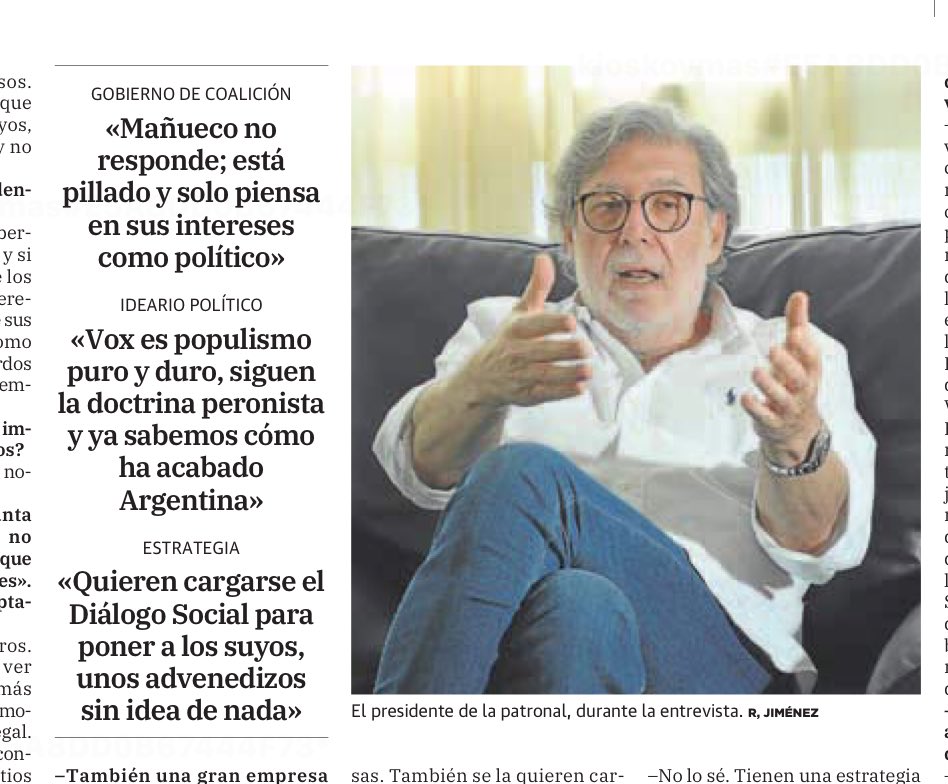 FranciscoIgea's tweet photo. Santiago Aparicio descubre a Mañueco...3 años después. 
“ Se puede engañar a todos poco tiempo, a algunos pocos todo el tiempo, pero no se puede engañar a todos todo el tiempo.”
@alferma1 nunca se pone al teléfono en las crisis. 
No se pierdan la entrevista hoy en @nortecastilla https://t.co/fFYH6x1xDU