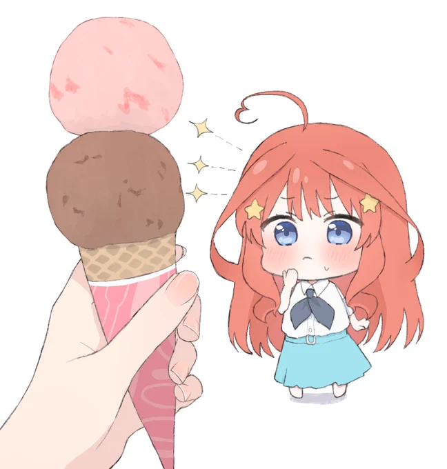 アイスを狙ってる五月ちゃん! 