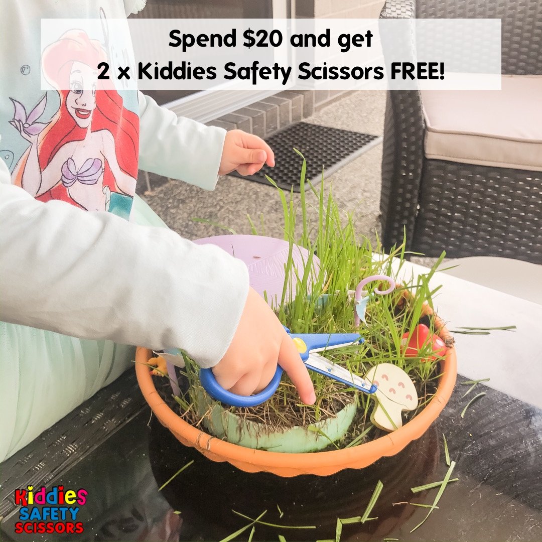 FREE 2 X Safety Scissors when you spend $20 ON NOW!
Purchase any of our products to the Value of $20

kiddiesfoodkutter.com.au