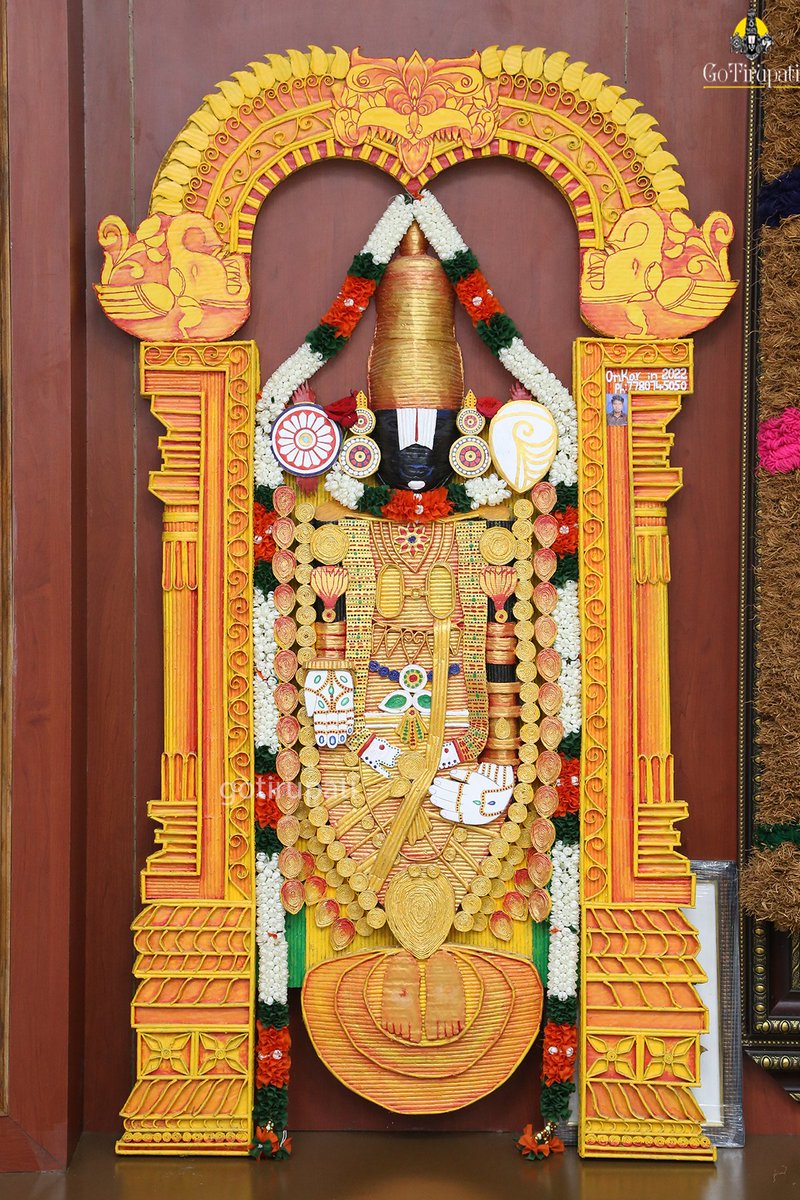 GoTirupati's tweet photo. Sri Venkateswara Swamy Sculpture https://t.co/s8xka8BEWU