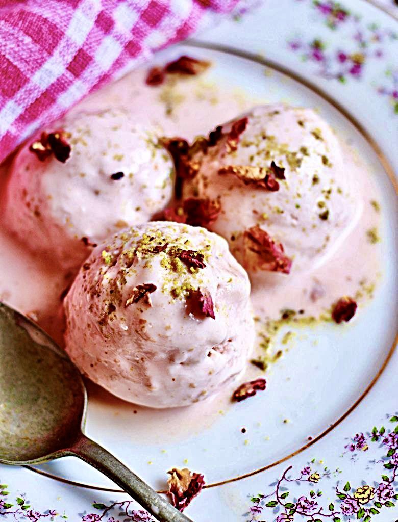 25/ Gulkand Ice Cream

This rose ice cream is one of the most beloved ice cream recipes in India during the summer. This rose petal ice cream is a favourite during these hot sunny days. It’s soft, creamy, refreshing, flavoured, luscious and perfect to quench the heat #IceCreamDay