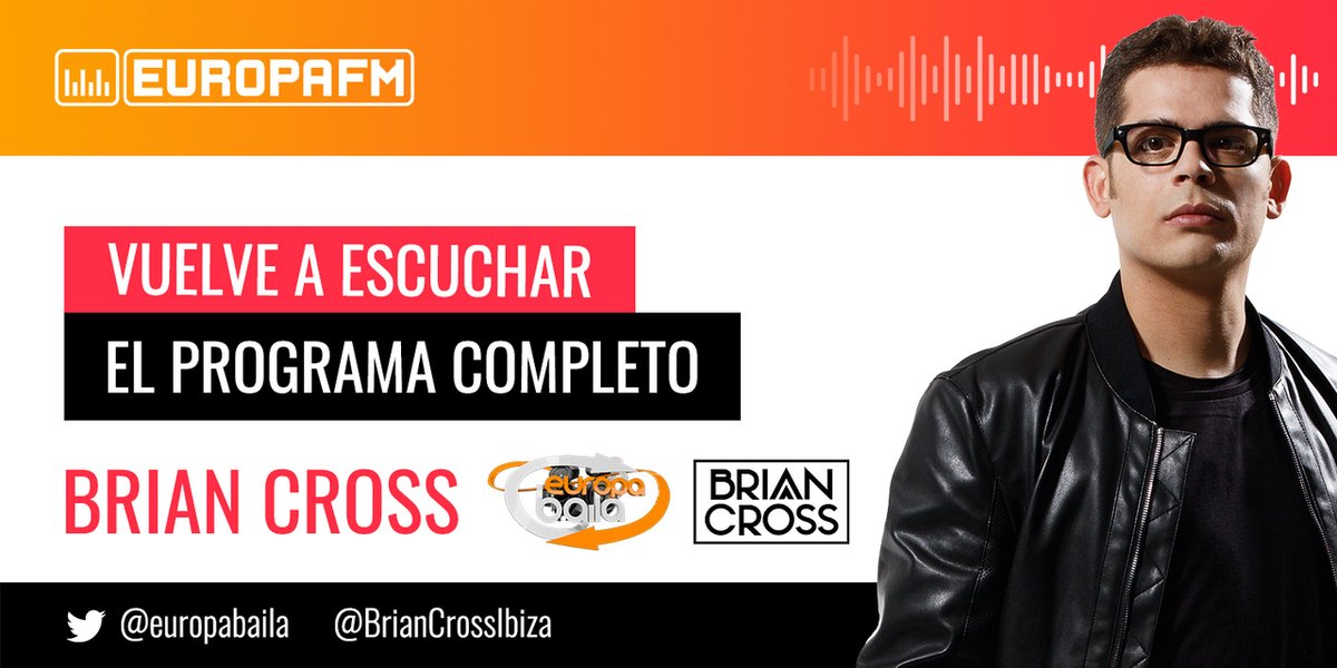 Disfruta de la mejor música electrónica con una nueva sesión del genial Brian Cross en Europa Baila.

eufm.red/gb3lt2