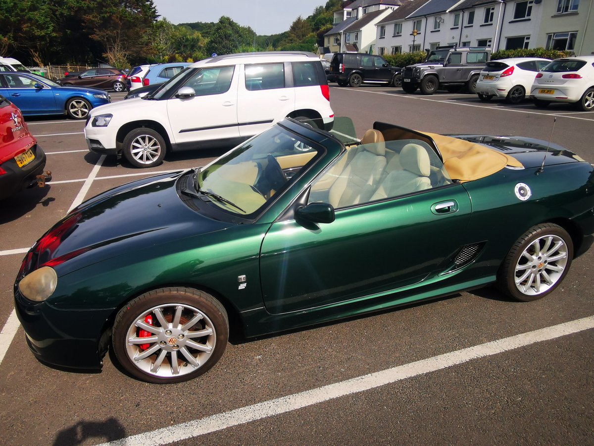Enjoying a favourite spot with the old girl. Oh and the MG.