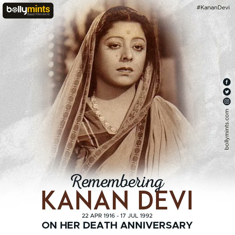 BollyMints's tweet photo. Remembering #KananDevi on her Death Anniversary ! https://t.co/pUAJoObGwW