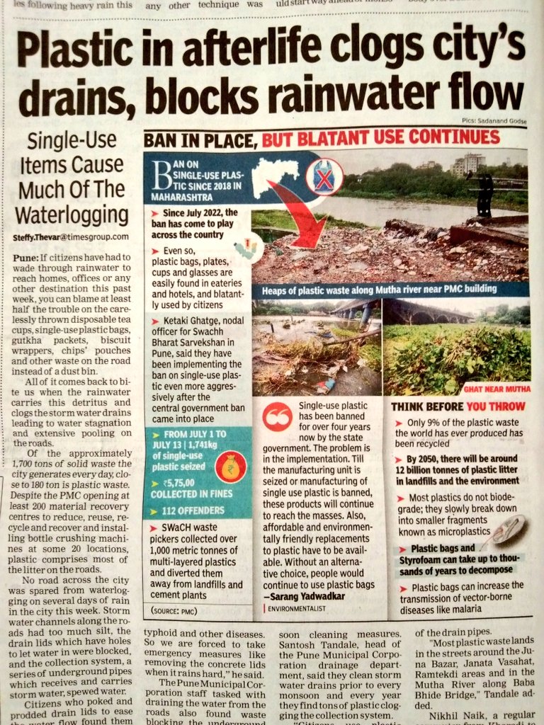 MhalungeSpeaks's tweet photo. It seems the plastic is hitting back hard to us , garbage dumping is blocking drains &amp; rainwater 😐 https://t.co/IS7yoyk0IR