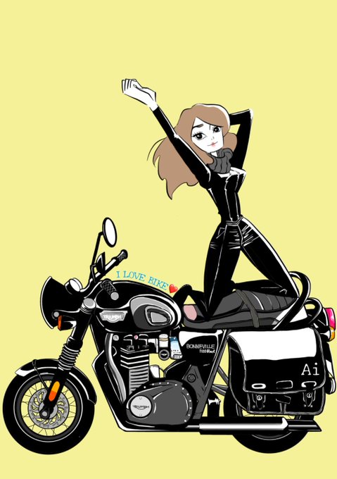 バイクイラストのtwitterイラスト検索結果