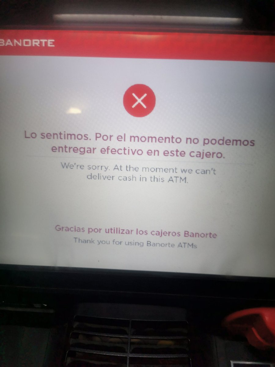 3LMetichon's tweet photo. 3 sucursales, más de 15 cajeros @Banorte_mx  y ni uno solo, con servicio!
Y no es de hoy, es de siempre!
De puras comisiones son +$200 pesitos, + gasolina y sobre todo Tiempo!!
Definitivamente nos movemos con nómina a @heybanco https://t.co/JhvqRkuDTL