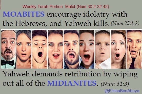 Elishabenabuya's tweet photo. Keep in mind, the MOABITES seduced the Israelites and got them to participate in idolatry.
Now Yahweh hates competition within His own cult, so He tells Moses to kill the MIDIANITES. Moses, send others!
#Mattot
#EBAMeme
3/x https://t.co/aU7ib7aw5L