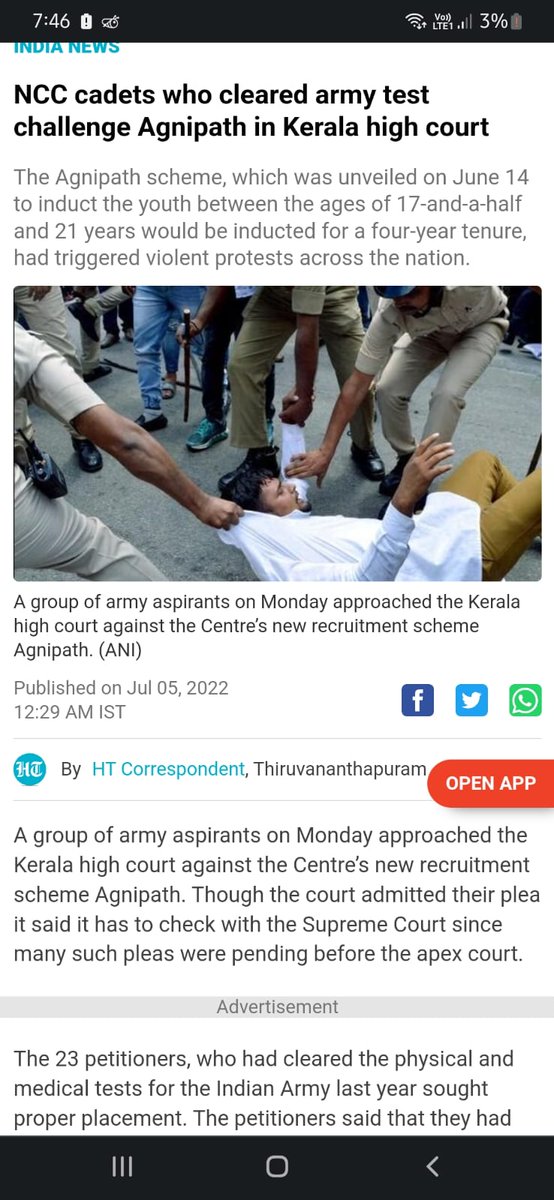 aakashsingh124's tweet photo. #JusticeForDefenceStudents
#airforceresult
@rashtrapatibhvn
Dictatorship of Indian govt is clearly visible.Recently iaf recruitment is cancelled by govt at last stage.
In future this type of incident can happen with anyone at any situation so please be wise 🙏🙏
#GodiMedia https://t.co/G5LHiCUh2O