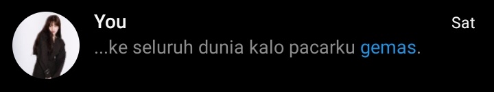 nelangsakara's tweet photo. Daily chat kalo saya sama si adek gemas pacaran. https://t.co/TPuYJmV1RP