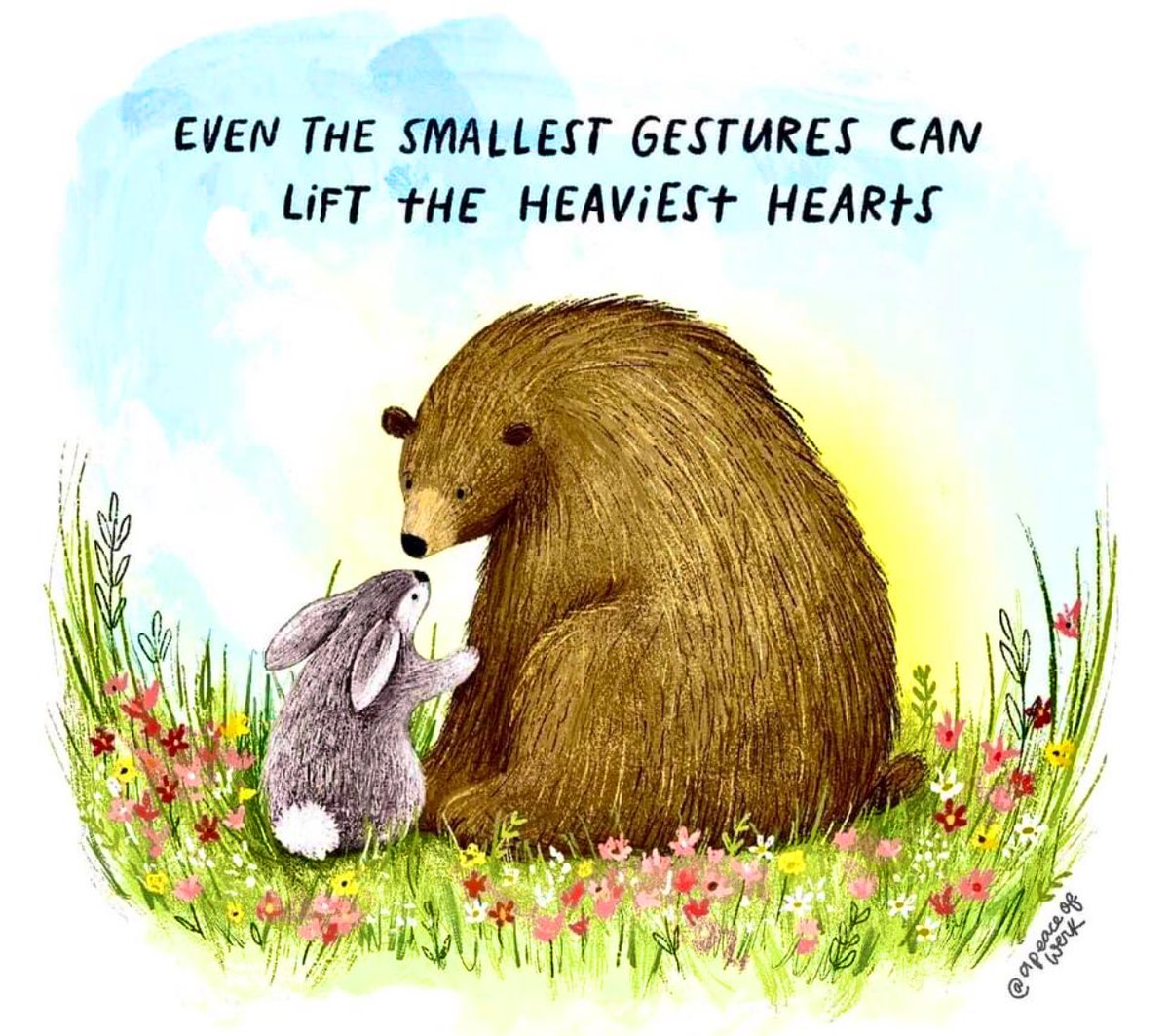 carlaacarlson's tweet photo. Even the smallest gestures can lift the heaviest hearts. #TheSimplyThings #KindnessMatters  #ThinkBIGSundayWithMarsha https://t.co/HxCiFwuVts