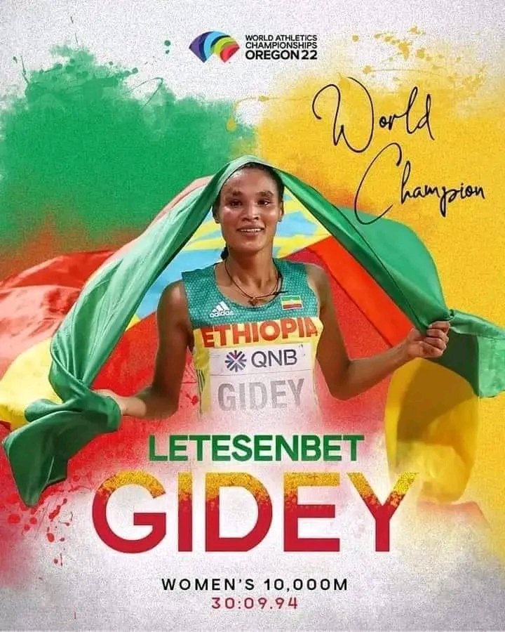 oromiavoices49's tweet photo. ድል አድራጊነት የኢትዮጵያዊያን መገለጫ ነው፡፡ ዛሬም በአትሌቲክስ መድረክ ድል አድርገናል፡፡ የወርቆች ሀገር ኢትዮጵያ የወርቅ ሜዳሊያ አሸንፋለች፡፡ የኢትዮጵያ አሸናፊነት ወደፊትም ይቀጥላል፡፡

(Victoriousness is #Ethiopia’s brand. https://t.co/Bus01JTB6I