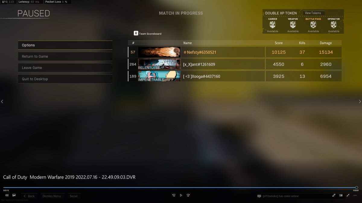 Nefstyy's tweet image. new rebirth pr nice @antmelts @Xooga_