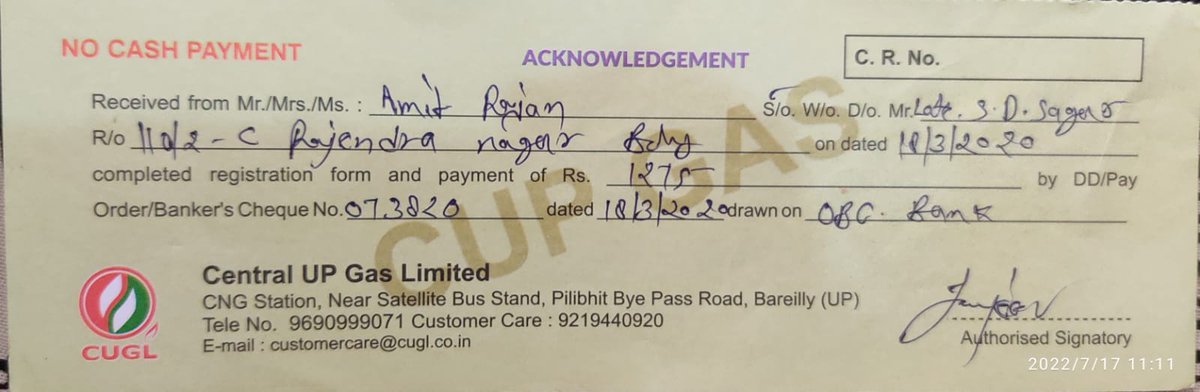 02amitrajan's tweet image. Made a payment for cugl domestic connection two years ago still we are not getting cugl at our home kindly take instant action on this #CUGL #UPCMPORTAL