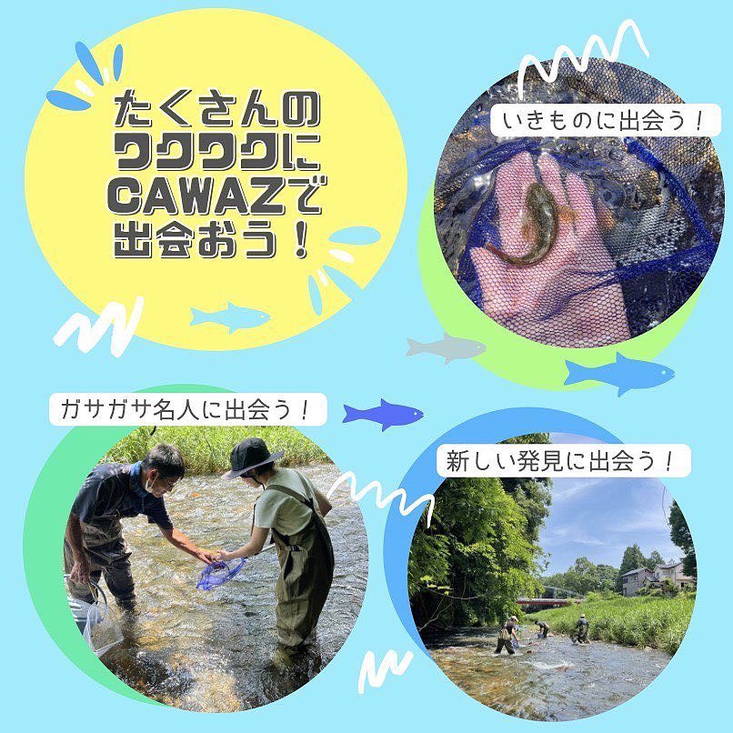 cawaz_base's tweet photo. \\夏のイベント開催決定！//

高麗川、ガサガサ体験！！☀️
川の遊び方や生き物の生態を親子一緒に学んでみませんか？🐟

◎8月21日(日)9:30～12:30
※荒天中止

対象：小学生の親子ペア
定員：4組(先着順)
参加費：4000円

その他詳しい詳細は、
『CAWAZ base』Instagramへ

#夏休みの自由研究 #高麗川 https://t.co/KvBnwz8KGf