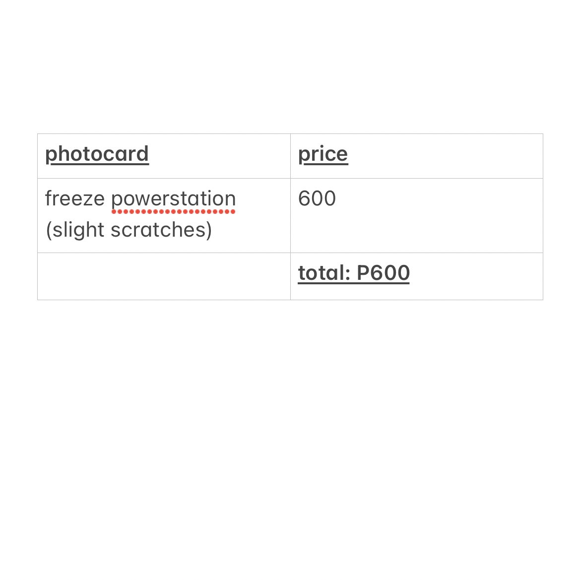 01HAULS's tweet photo. 🗯 #nbzsells #nbzQS: wts lfb tomorrow x together txt yeonjun freeze boy world you powerstation pob lucky draw pc ph

𓏸 yj powerstation lucky draw for P600 (+packaging fee) https://t.co/eLBCeFQ63B