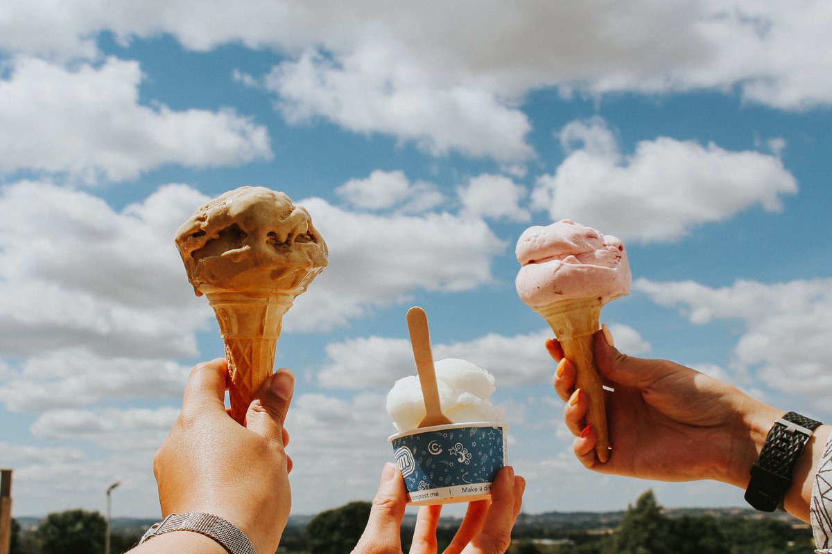 Nothing beats an ice cream in this amazing weather ☀️ Visit Dan at the @fordscoffeeco van or head into the Greendale Kitchen for delicious @MarshfieldIces ice cream & sorbet 🍦 Perfect for enjoying whilst visiting the animals or soaking up the sun on our outdoor seating!