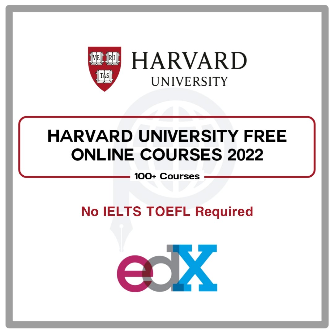 Opedia3's tweet photo. Harvard University Free Online Courses 2022.

Details: https://t.co/OLpWMZJFe6

📌 No IELTS/TOEFL Required
📌 Free to everyone
📌 No age  Education, or other requirements.

Don't miss this amazing opportunity and Share it. https://t.co/kAfWb5Qs0D