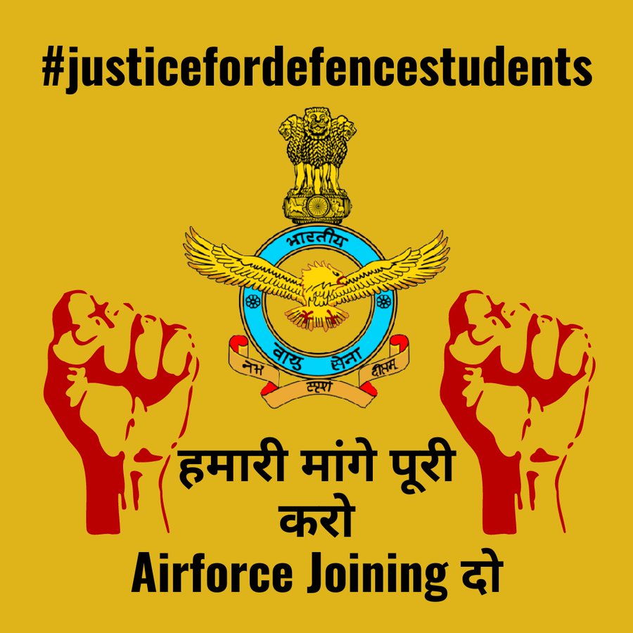 1718Mishra's tweet photo. #JusticeForDefenceStudents हमारी 4 साल की मेहनत को नजरंदाज करने के लिए आपका धन्यवाद राजनाथ चाचा @rajnathsingh @IAF_MCC @narendramodi https://t.co/oyYeBc1ukw
