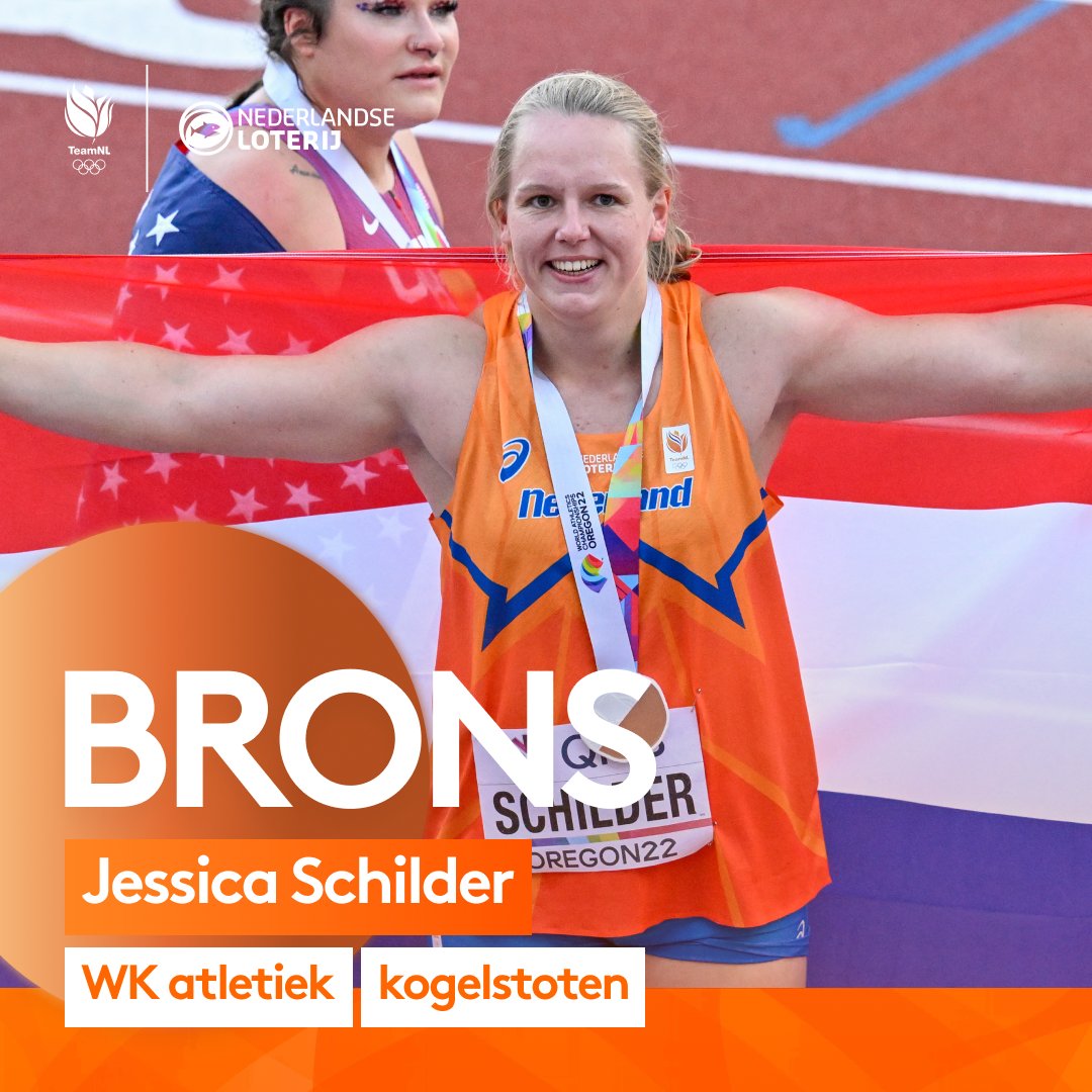VANNACHT!

Met een Nederlands Record verovert Jessica Schilder het Brons met het kogelstoten🤩

#SamenSterker | #TeamNL