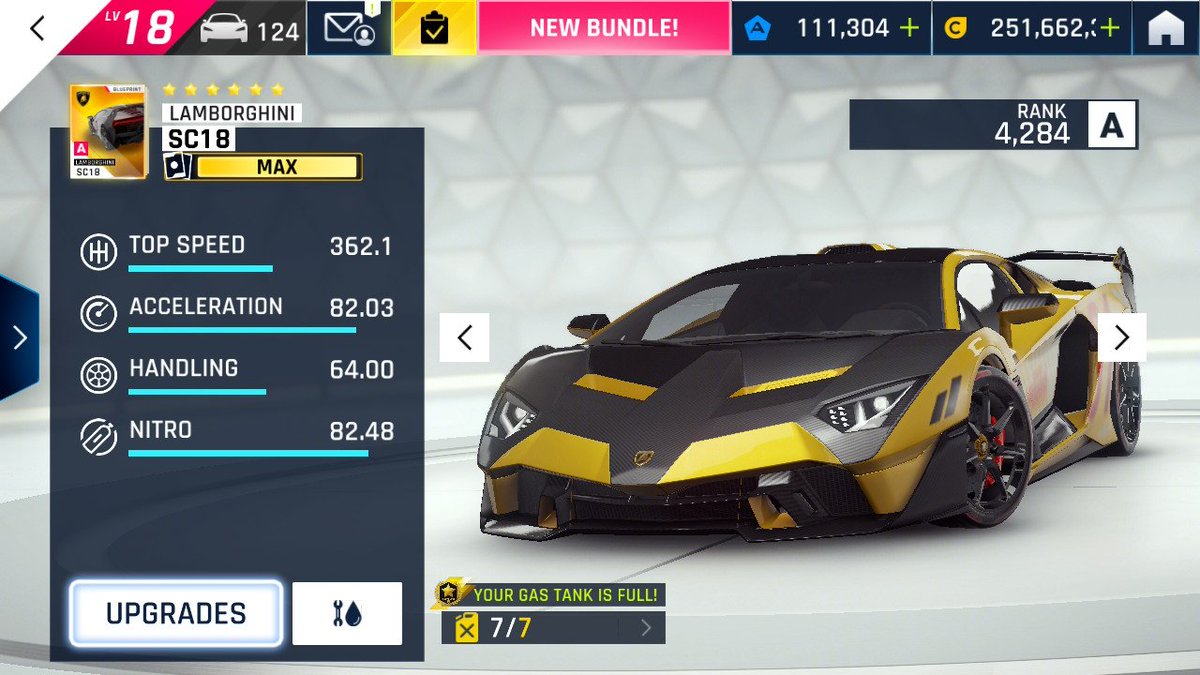 Angel18986400's tweet photo. #nintendoswitch #Asphalt9legends
#LamborghiniSC18 #GrandPrix 🤩my favorite car is finally gold and has a 1st place decal as well! This gp was tough but a fun one. https://t.co/hky7gFVMLE