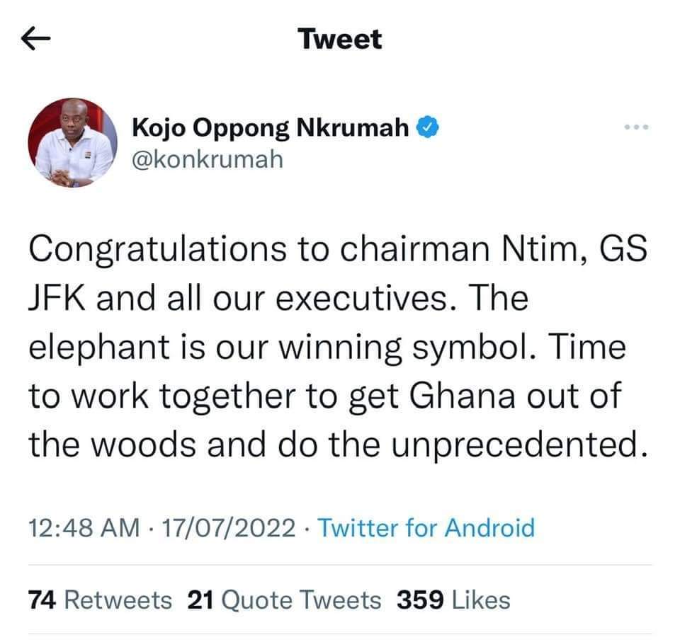 etsedafeamekpor's tweet photo. How nice. Would the Hon Minister responsible for Information be kind enough to tell us who took us into the Woods in the first place? https://t.co/pRZW2lkynY
